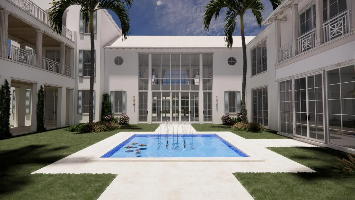 Courtyard 02- 2 Story at 1000a Riviera Isle Drive, Fort Lauderdale