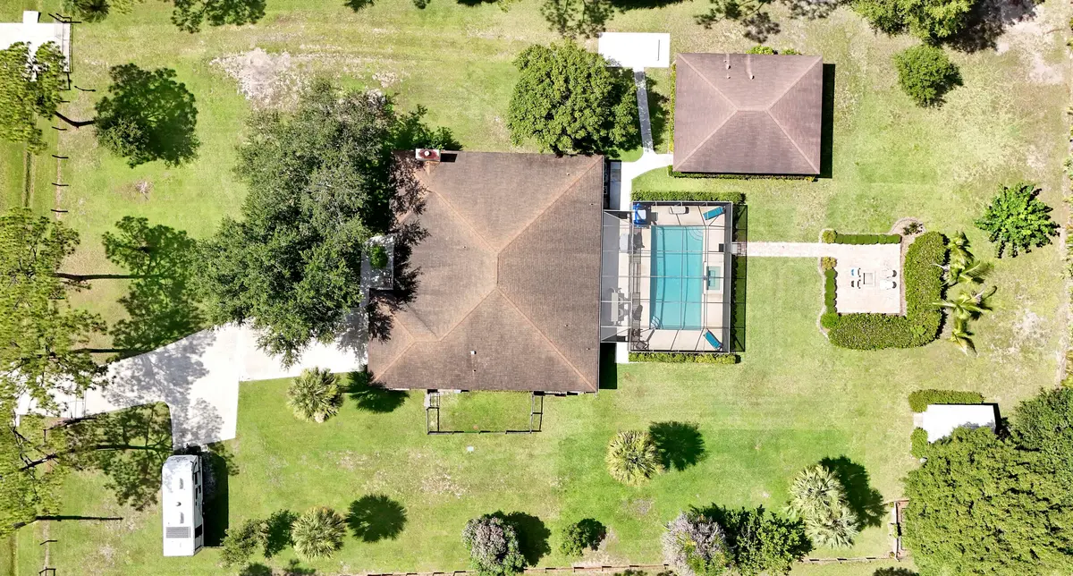 aerial with cottage at 15421 110th Avenue, Jupiter