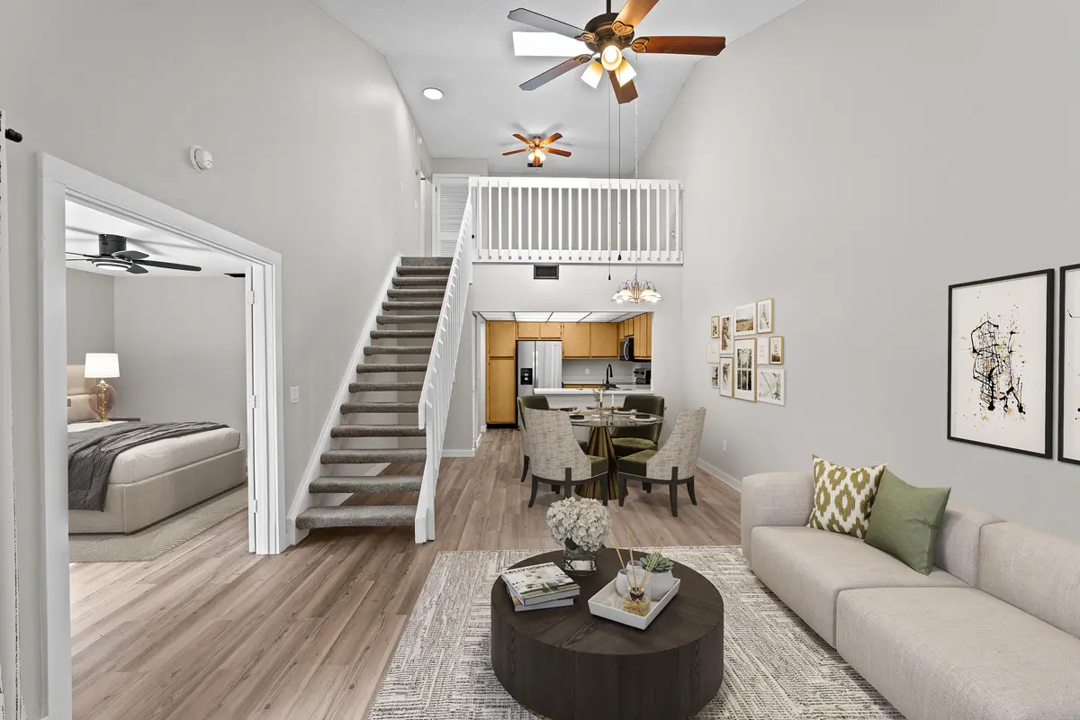 11-print-Dining room and living room at 4155 PALM BAY Circle D, West Palm Beach