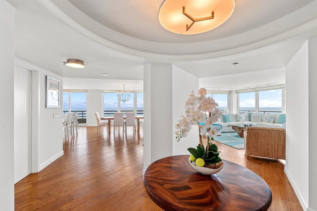 FOYER TO OCEAN VIEW GREAT ROOM at 1400 S Ocean Boulevard 1106, Boca Raton