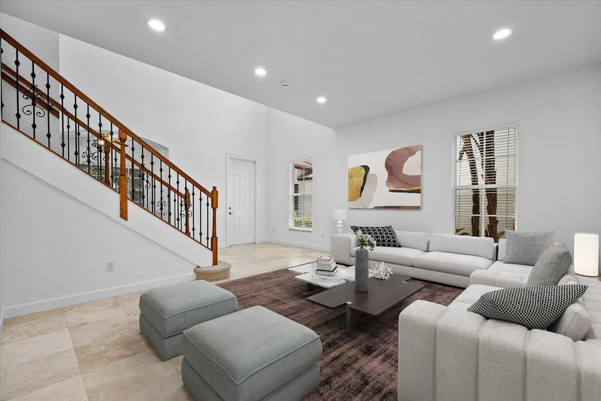 Grand Entrance (Living Room) at 1049 Vintner Boulevard, Palm Beach Gardens