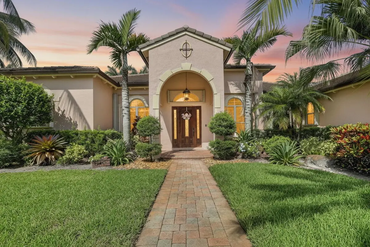 Digitally_Altered_Twlight_Front_Door_Ele at 3143 SW 141st Terrace, Davie