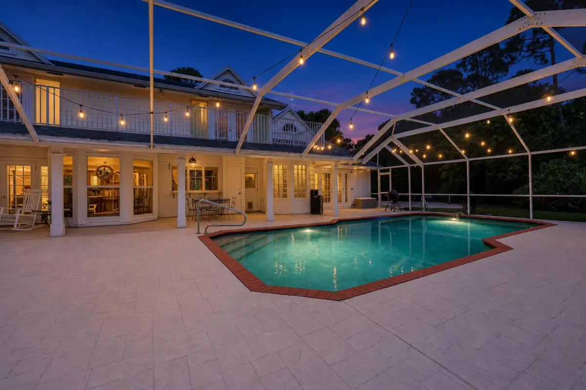 Screened-In Pool at 19780 Castlewood Drive, Jupiter