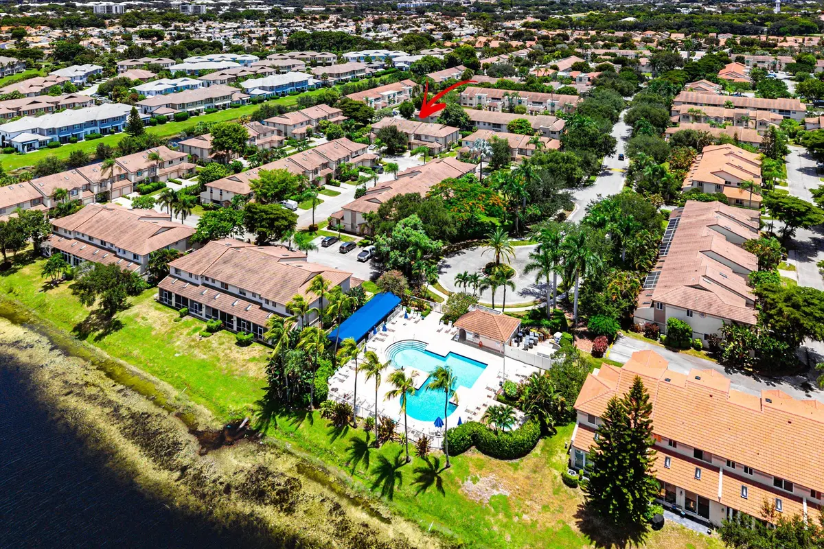 aerial view at 6757 Via Regina, Boca Raton