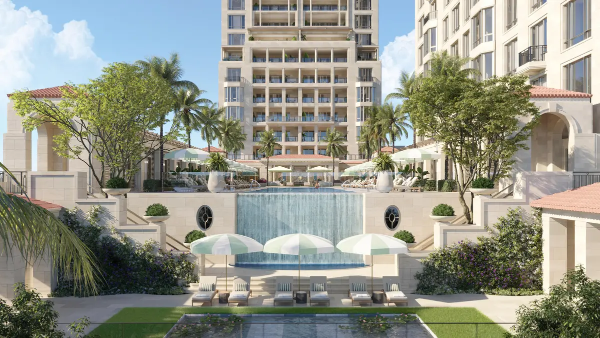 SFH Pool Elevation at 1355 S Flagler Drive 2301, West Palm Beach