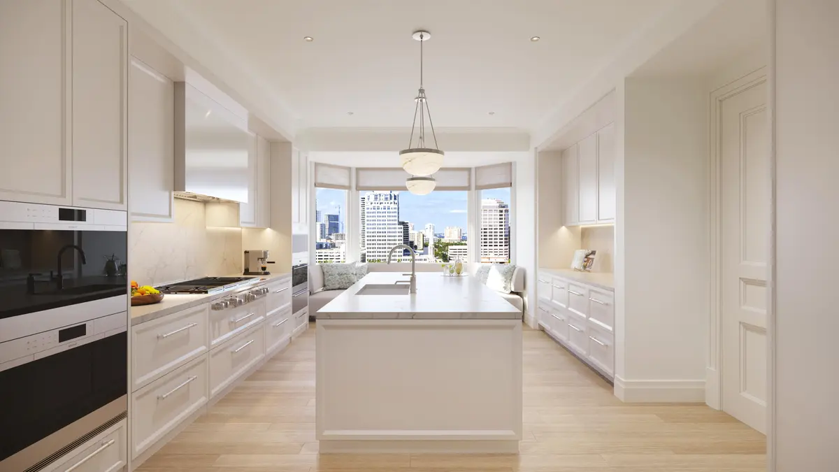 SFH Typical North Kitchen at 1355 S Flagler Drive 2301, West Palm Beach