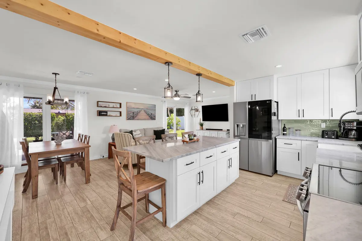 A Kitchen to LR at 804 N Cinnamon Road, North Palm Beach