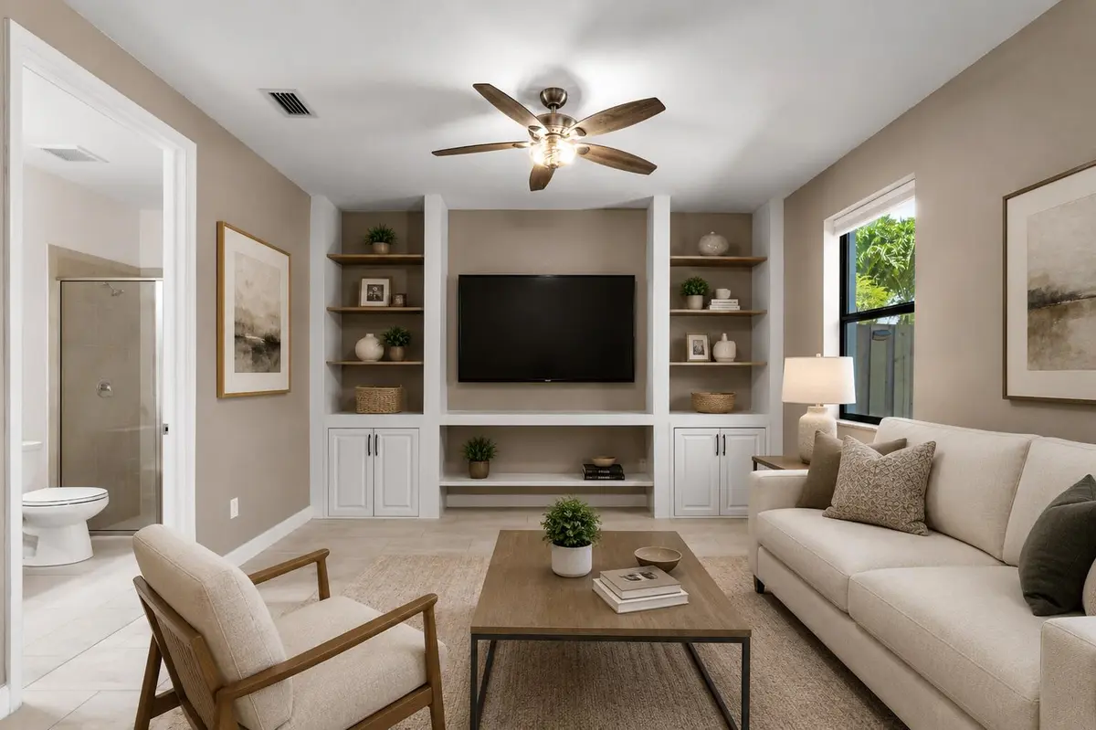 Stage Living Room at 13044 Anthorne Lane, Boynton Beach