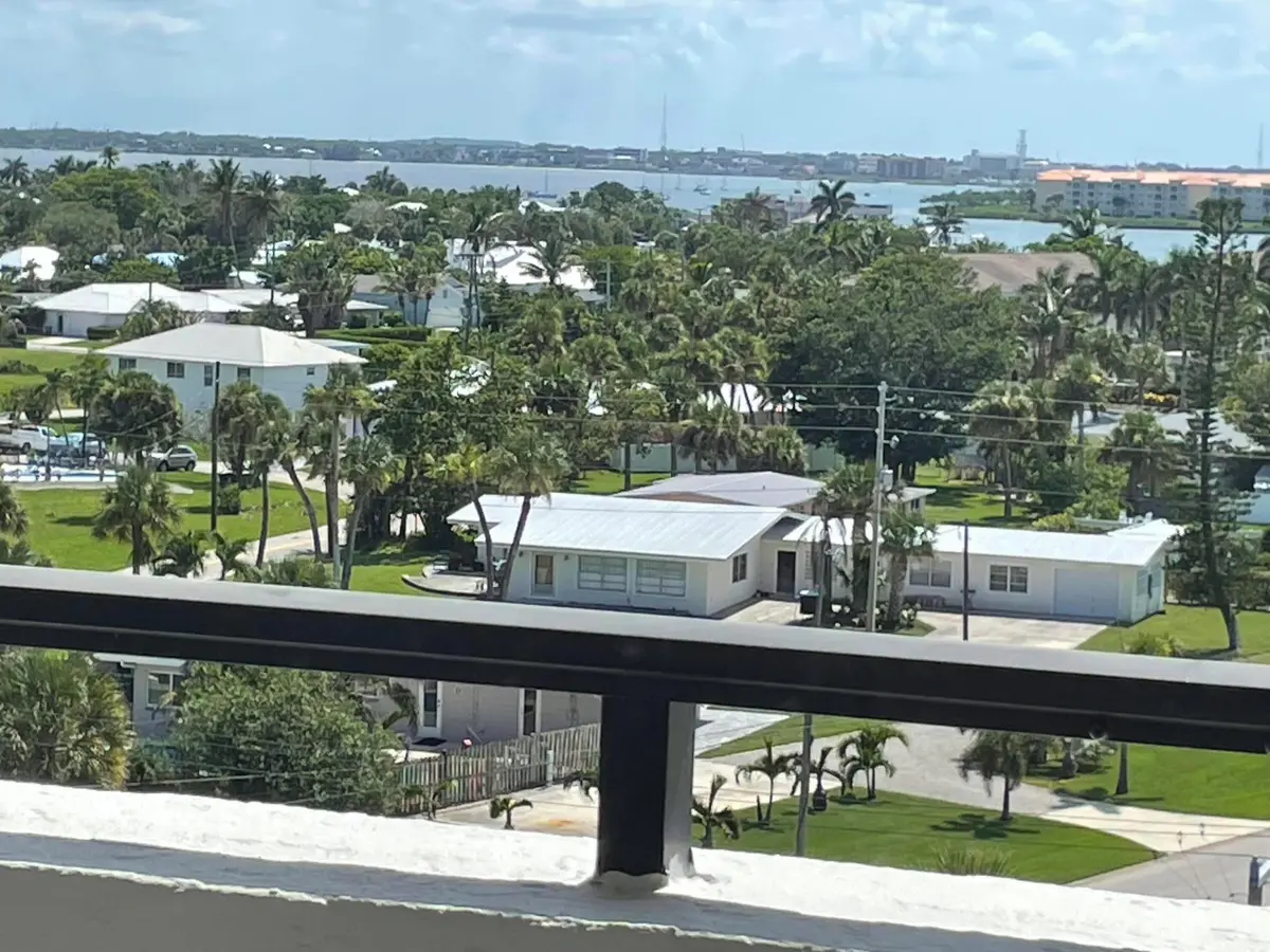 view from entrance and kitchen window at 355 S Ocean Drive 807, Fort Pierce
