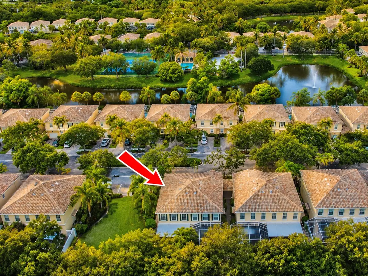 aerial shot at 436 Capistrano Drive, Palm Beach Gardens