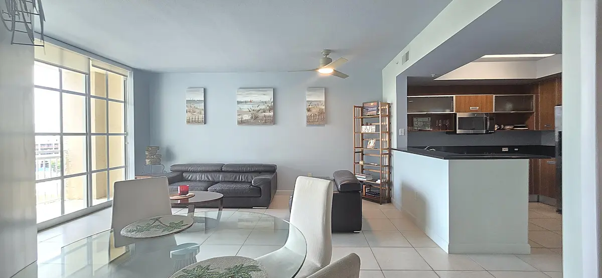 Living room & Dining Area at 410 EVERNIA Street 706, West Palm Beach