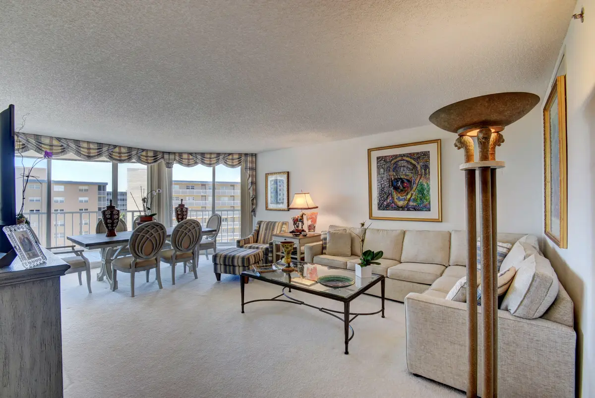 villa costa living room at 3210 S Ocean Boulevard 903, Highland Beach
