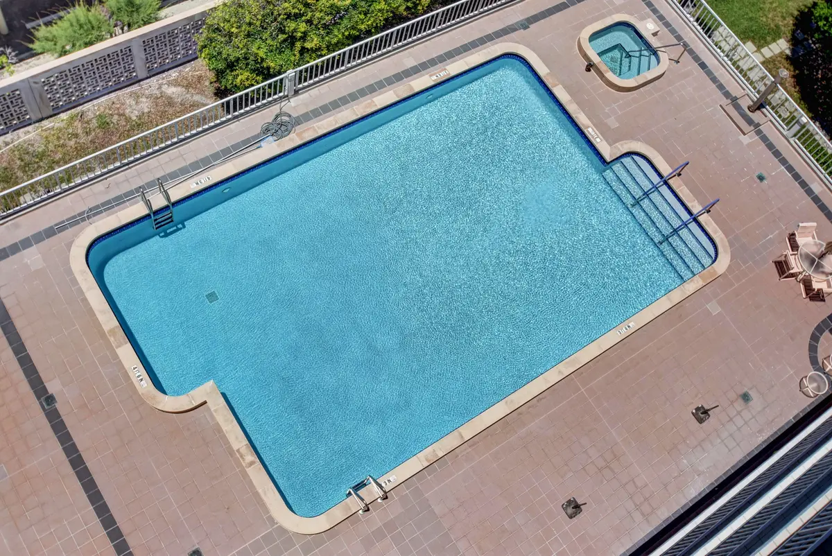villa pool view at 3210 S Ocean Boulevard 903, Highland Beach