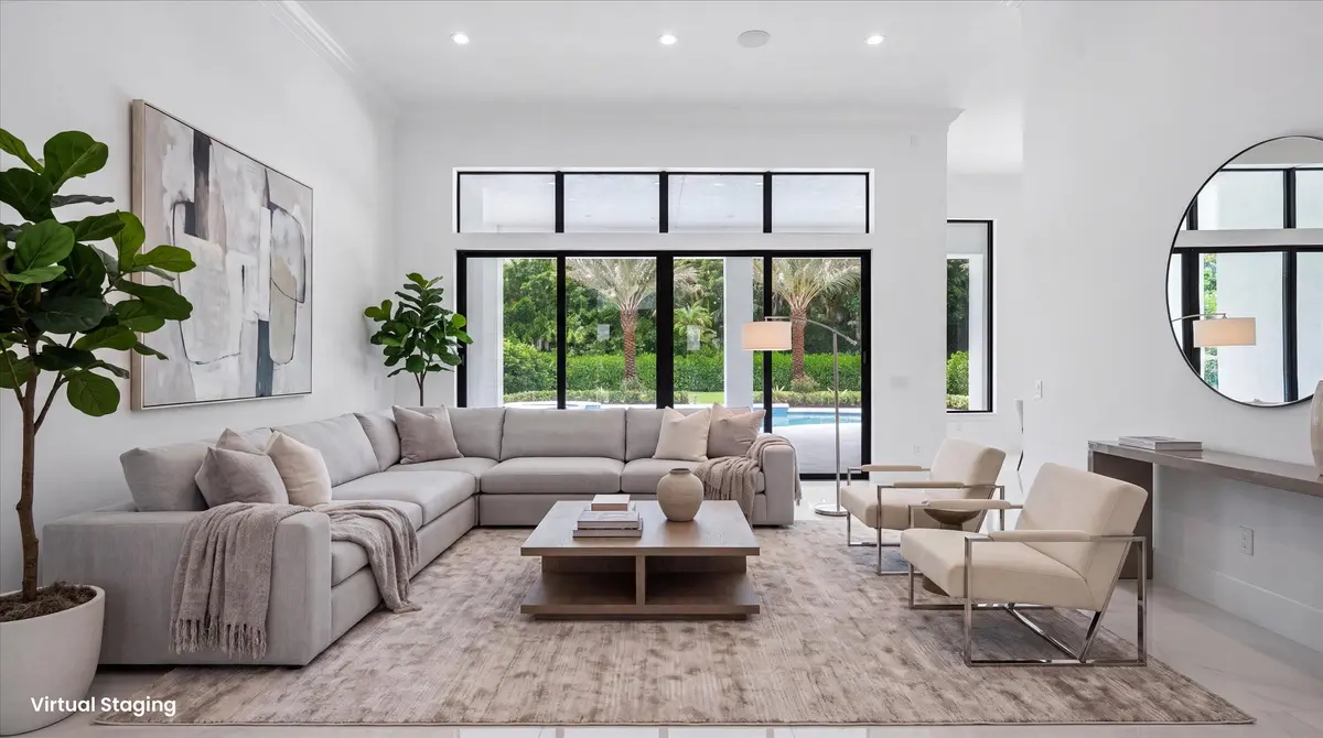 Living Rm-Virtual Staged at 1712 Mayacoo Lakes Boulevard, West Palm Beach