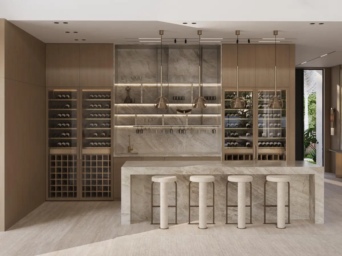 Bar area at 445 NE 15th Terrace, Boca Raton