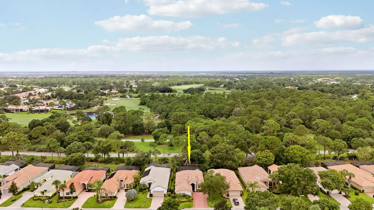 Aerial of House at 7664 Greenbrier Circle, Port St. Lucie