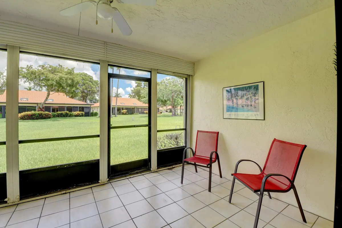 Spacious private screened patio at 5895 Autumn Lake Lane A, Boynton Beach
