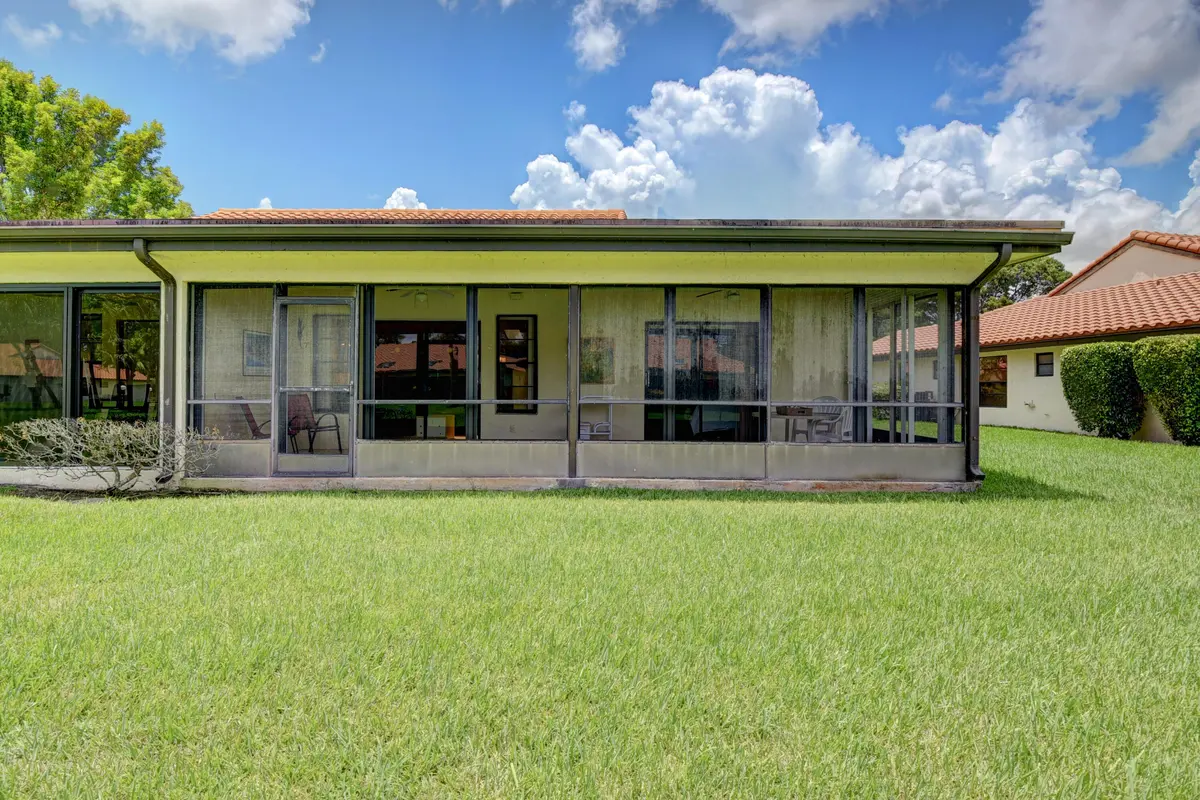 Rear of home at 5895 Autumn Lake Lane A, Boynton Beach
