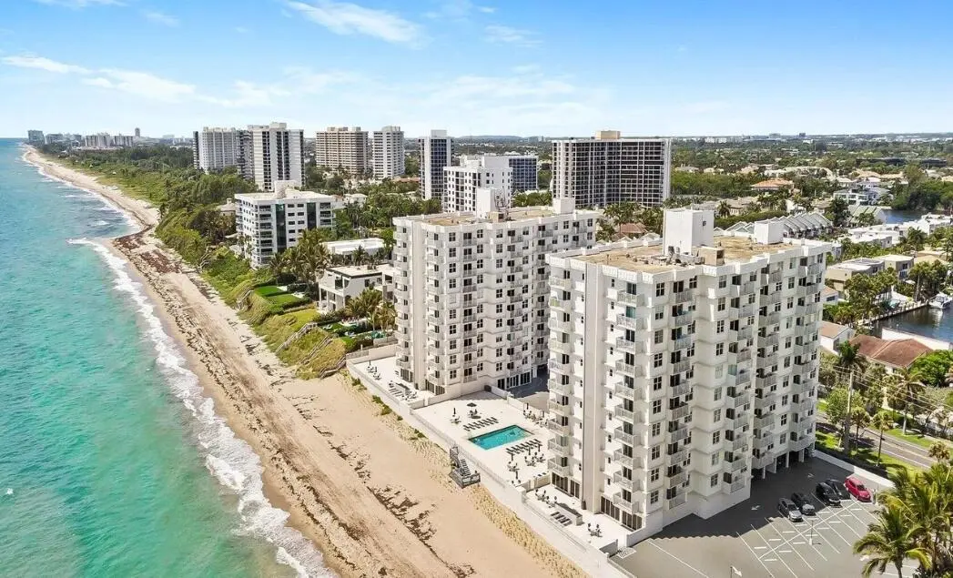 Private beach for miles at 4505 S Ocean Boulevard 103, Highland Beach