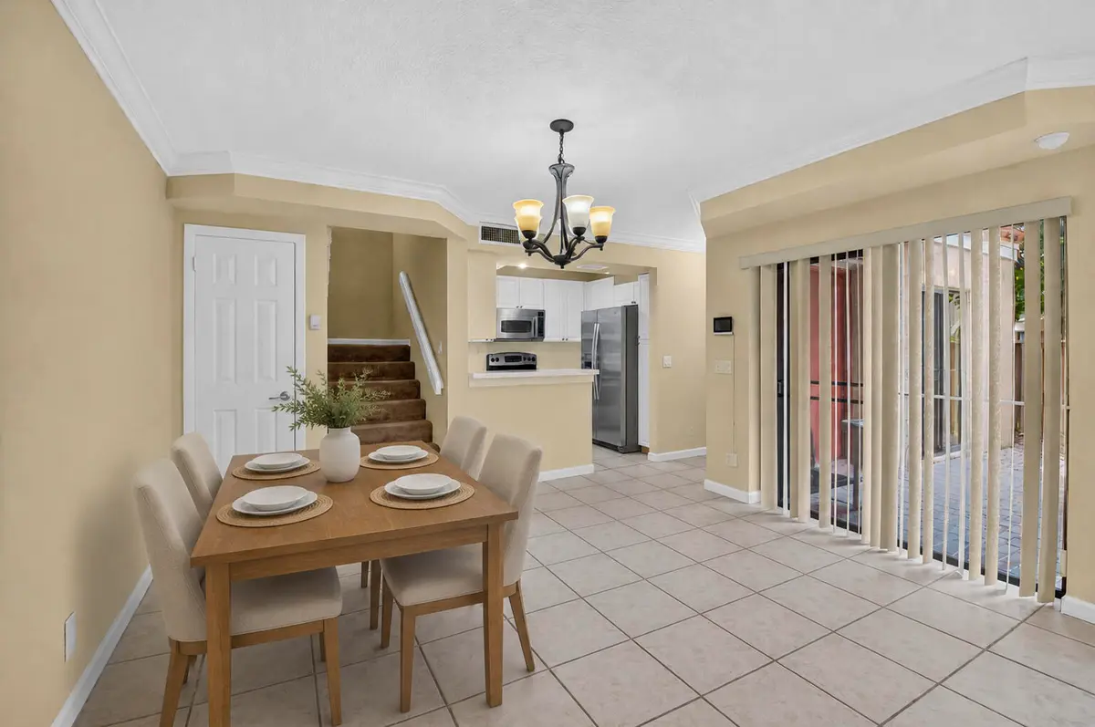 Staged Dining Area at 8230 Severn Drive A, Boca Raton