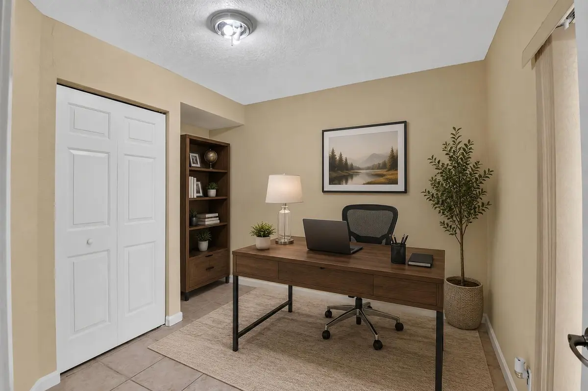 Virtually Staged Guest Bedroom at 8230 Severn Drive A, Boca Raton