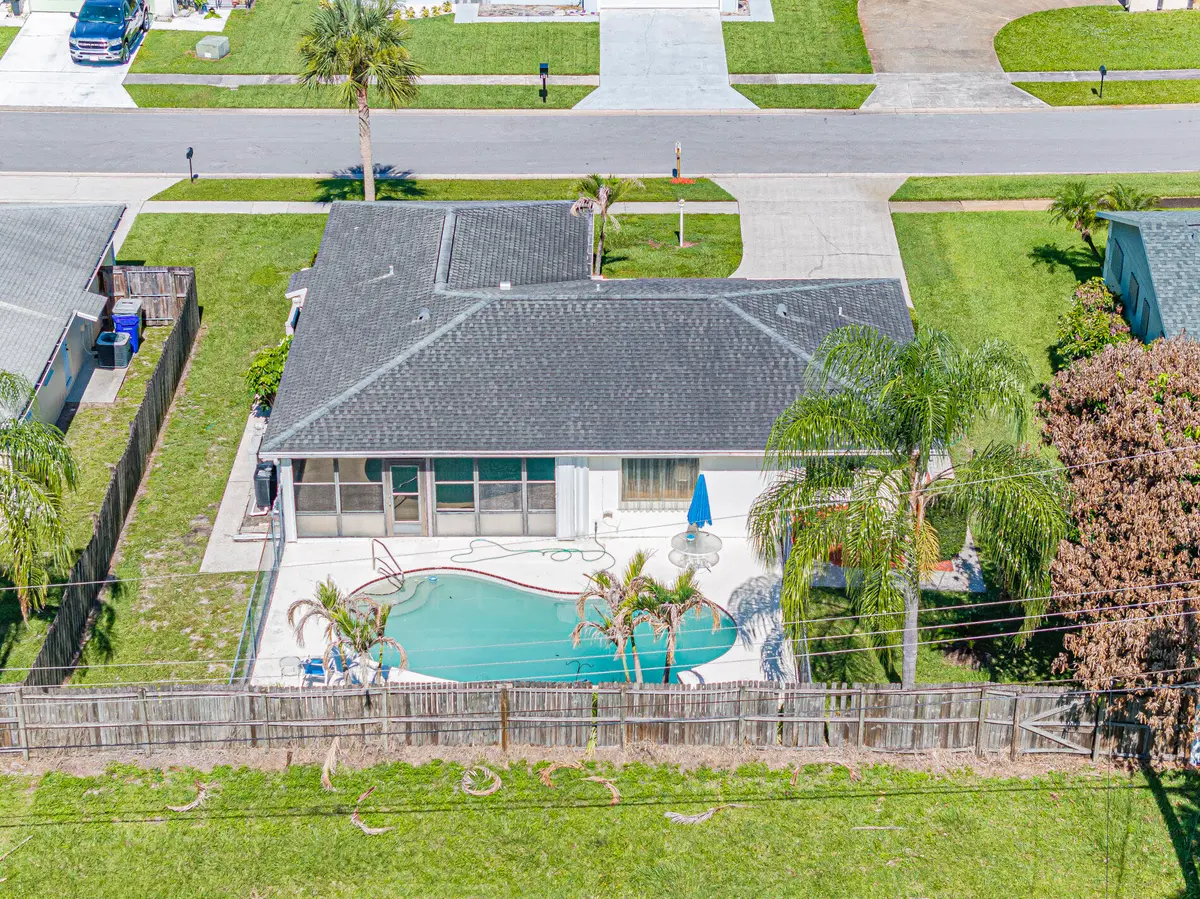 Aerial View of pool home at 660 26TH Court, Vero Beach