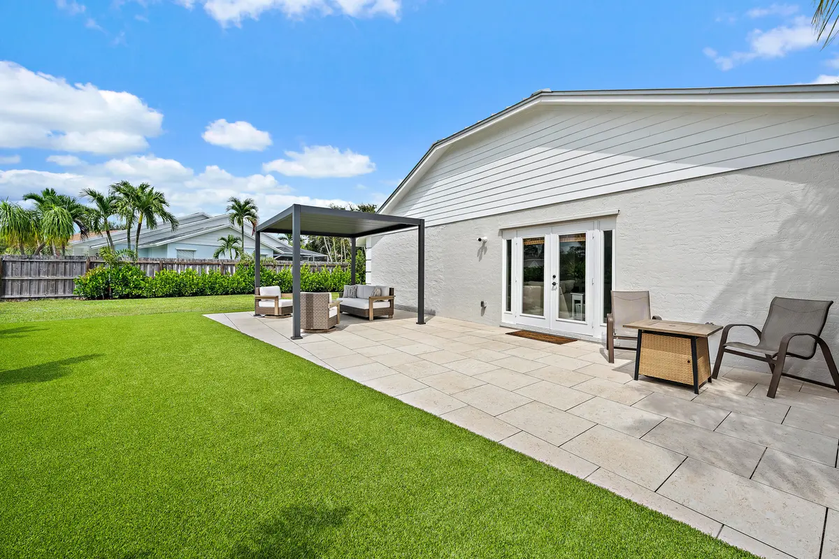 Backyard at 218 Wandering Trail, Jupiter