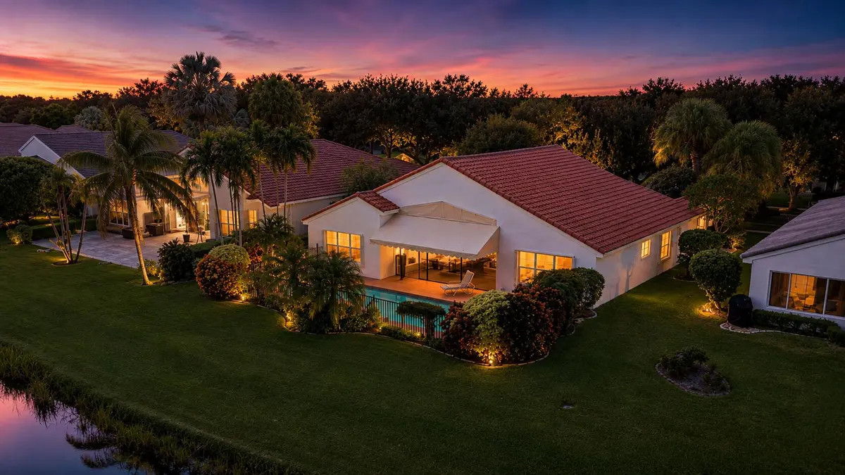 twilight at 7417 Lahana Circle, Boynton Beach