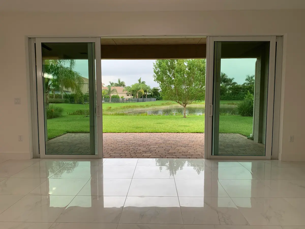 Living and backyard at 9754 Celtic Sea Lane, Delray Beach