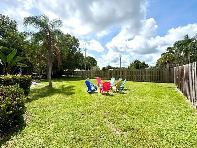 Back yard at 2005 5TH Street, Vero Beach
