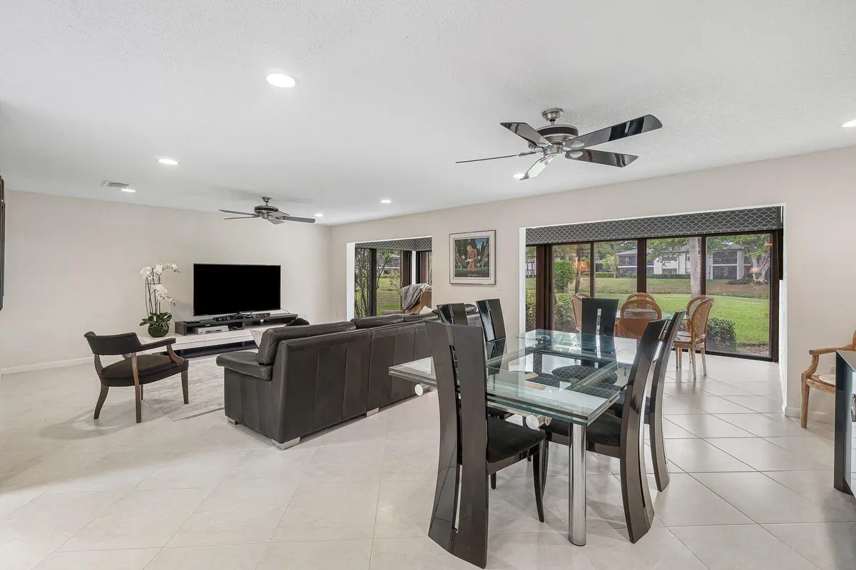 Living / Dining at 33 Southport Lane A, Boynton Beach