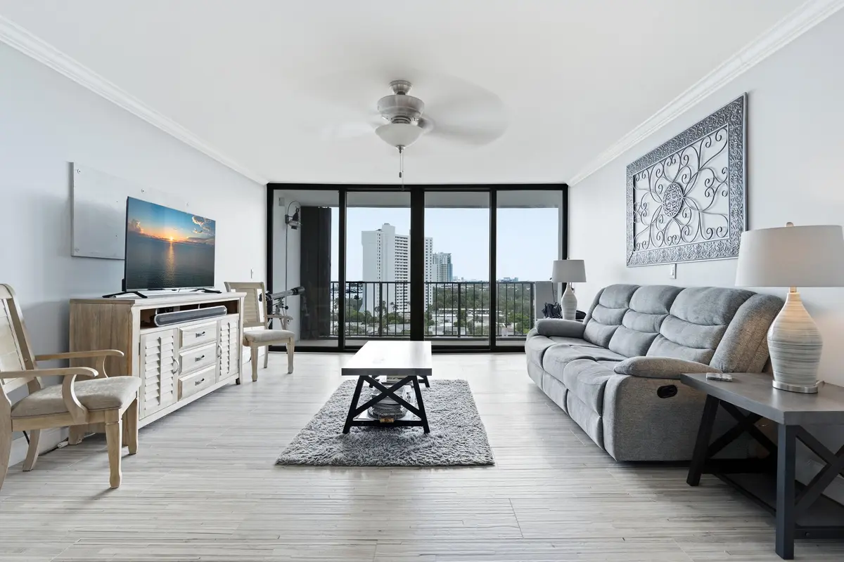 Direct balcony view from the dining area at 5600 N Flagler Drive 1105, West Palm Beach