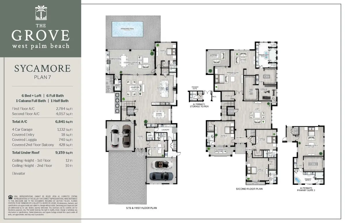 Sycamore Floor Plan at 2199 Eagle Oaks Lane, West Palm Beach