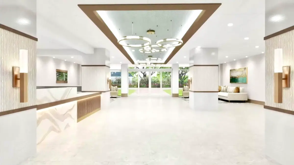 SOON TO BE COMPLETED LOBBY at 4101 N Ocean Boulevard D-1608, Boca Raton