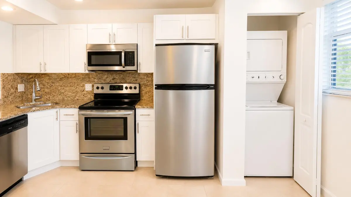 kitchen-appliances-laundry at 115 Lake Emerald Drive 210, Oakland Park