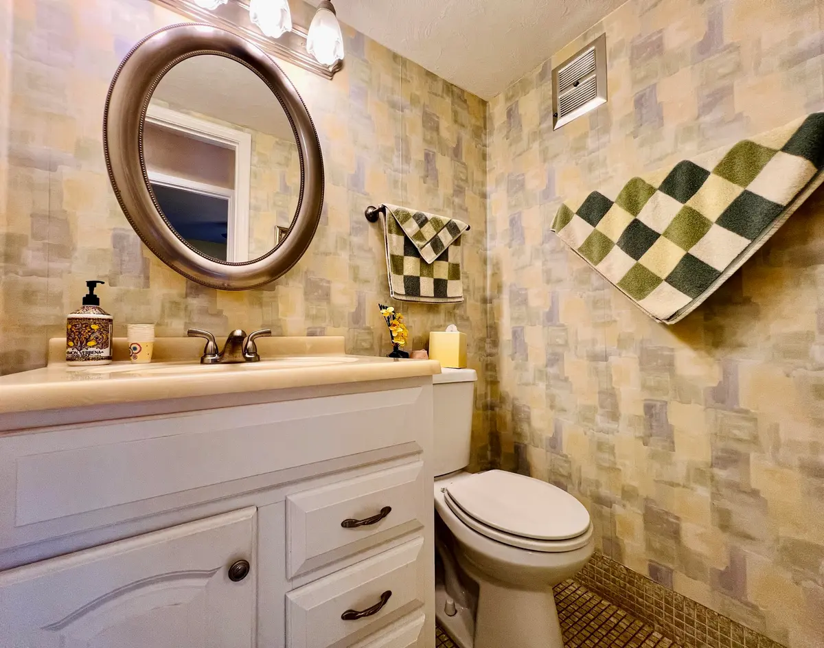 Updated Half Bath at 131 Andover F, West Palm Beach