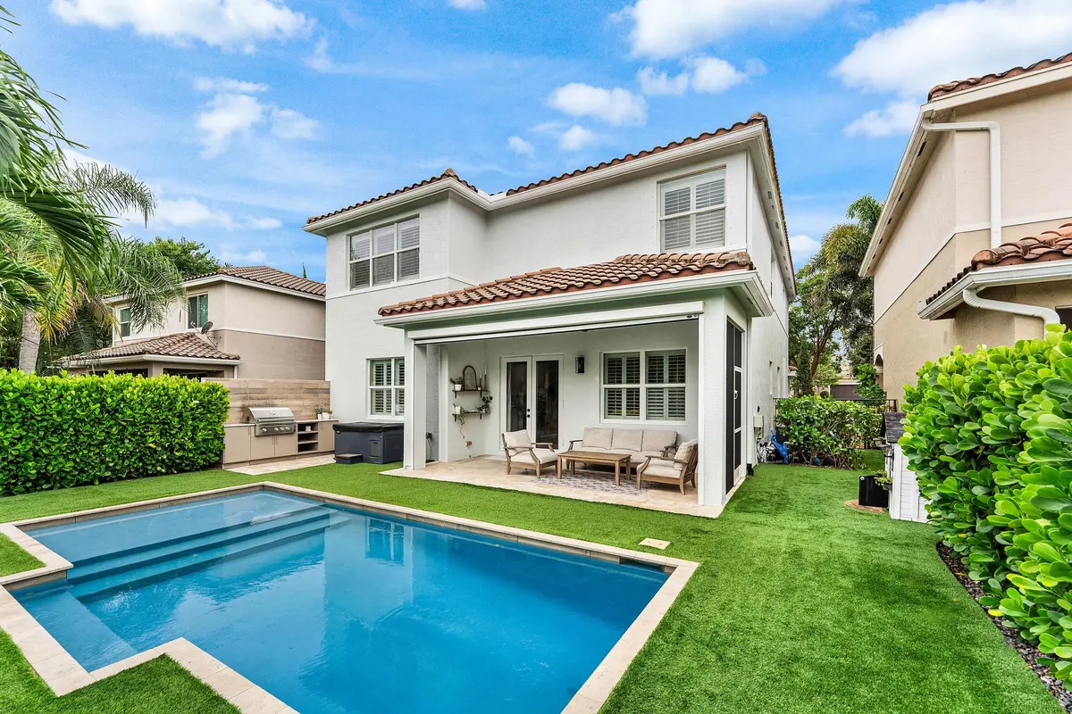 Newer Heated Pool at 8421 CALABRIA LAKES Drive, Boynton Beach
