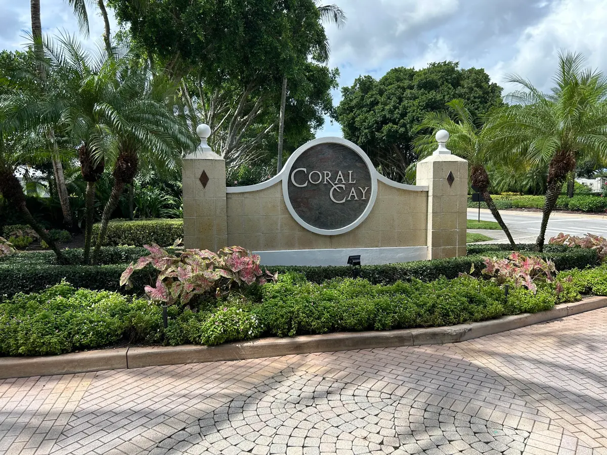 Coral cay sign at 152 CORAL CAY Drive, Palm Beach Gardens