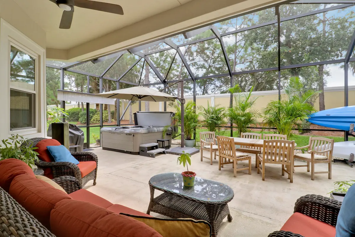 Extended & Screened Patio at 9148 Short Chip Circle, Port St. Lucie