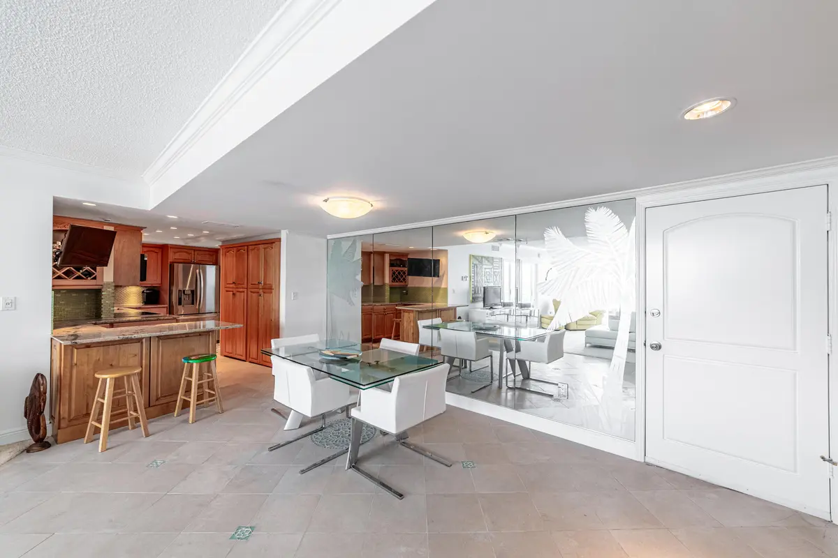 Dining Room - Kitchen at 2780 S OCEAN Boulevard 509, Palm Beach