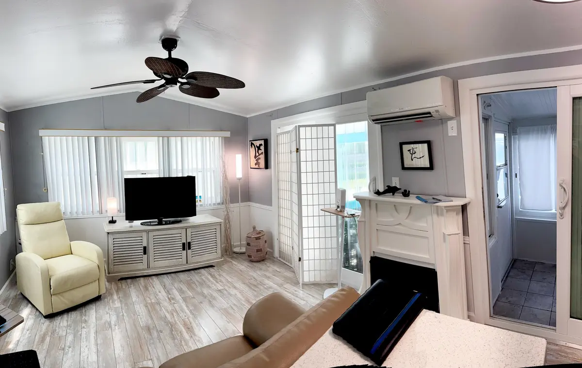 Living Room at 6 BRINY BREEZES Boulevard A, Briny Breezes