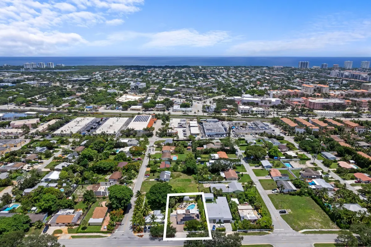 Aerial at 874 NW 2ND Avenue, Boca Raton