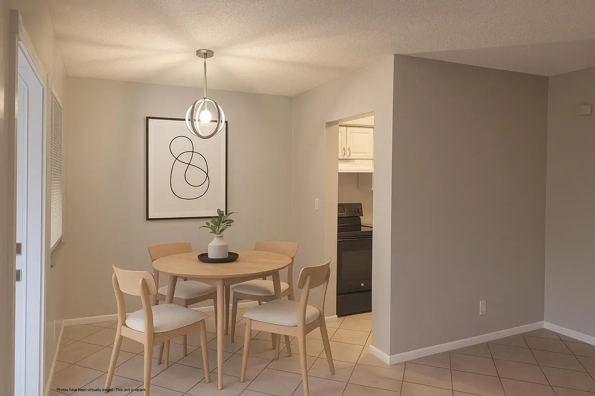Dining Room - staged at 1129 NE 5th Terrace 2, Fort Lauderdale