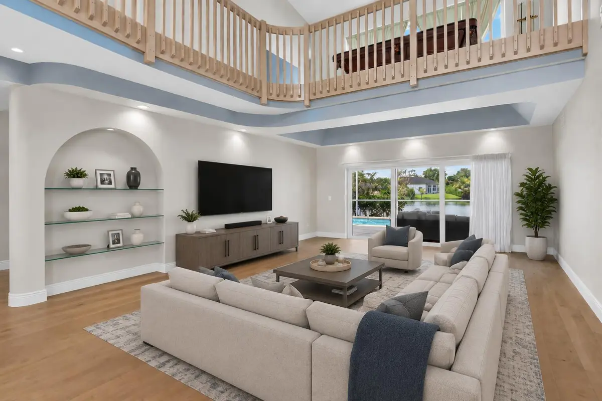 Living Room 1 - Staged at 9410 Sea Turtle Manor, Plantation