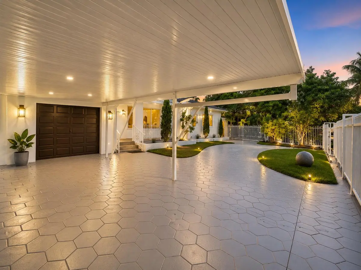 Front Driveway View at 5757 SW 3rd Street, Miami