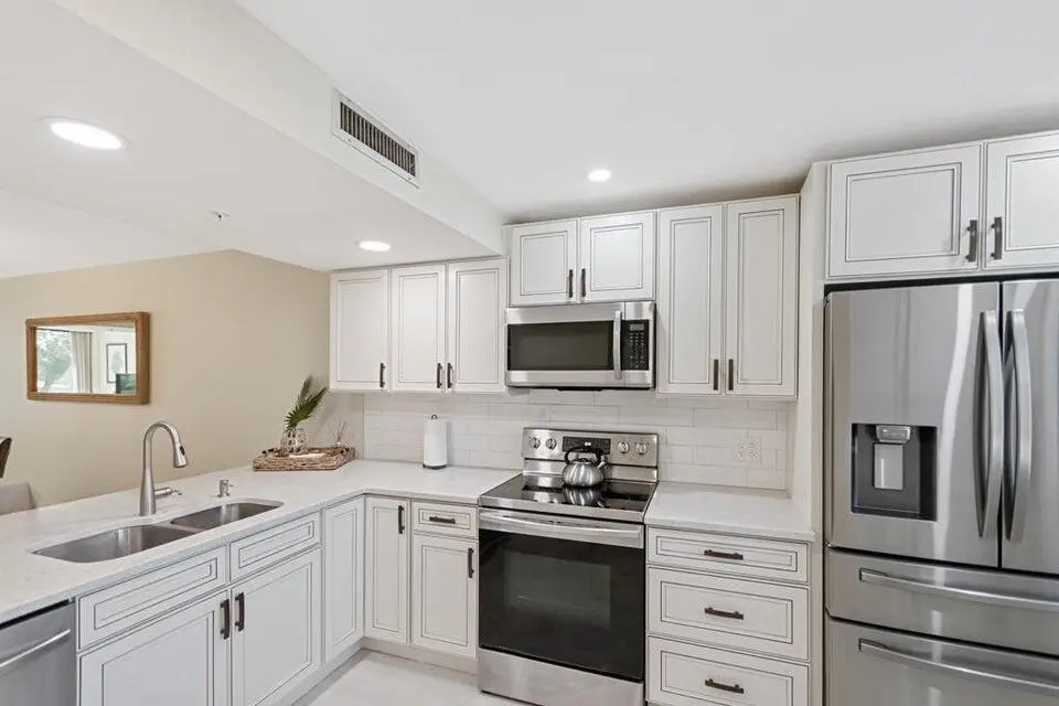 Kitchen at 2101 Marina Isle Way 203, Jupiter