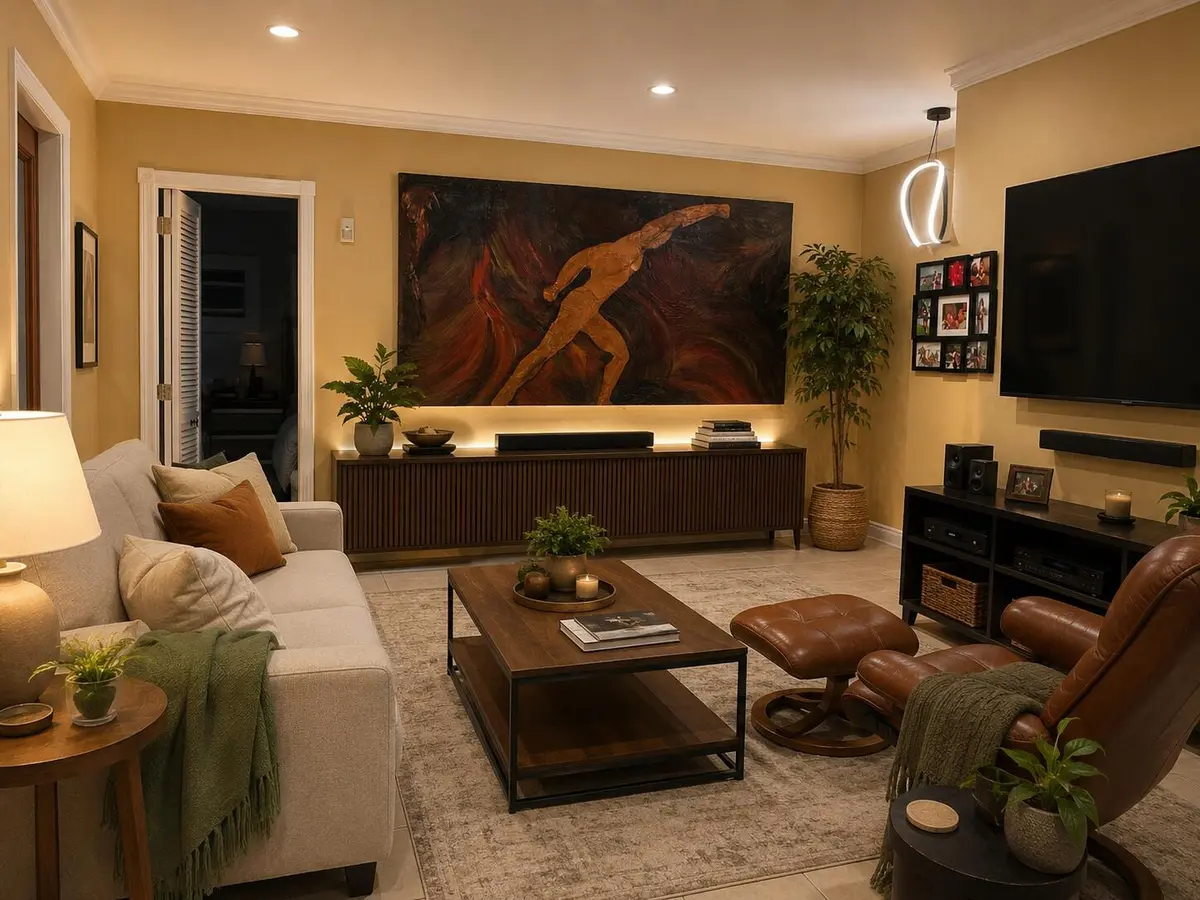 living room 2 2 with gargage at , Fort Lauderdale