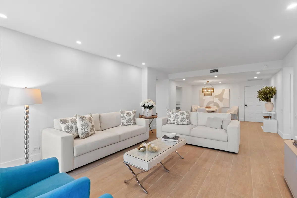 Living Room at 5000 N Ocean Boulevard 1707, Lauderdale-By-The-Sea