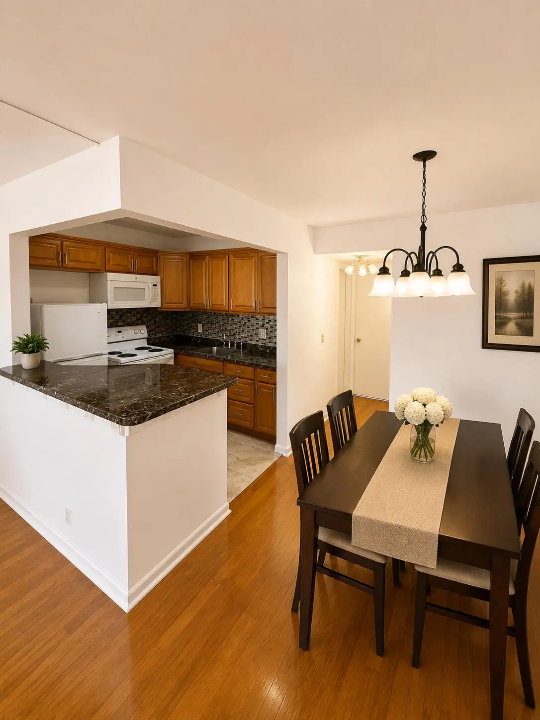 Kitchen & Dining Area at 120 WINDSOR F Unit F, West Palm Beach