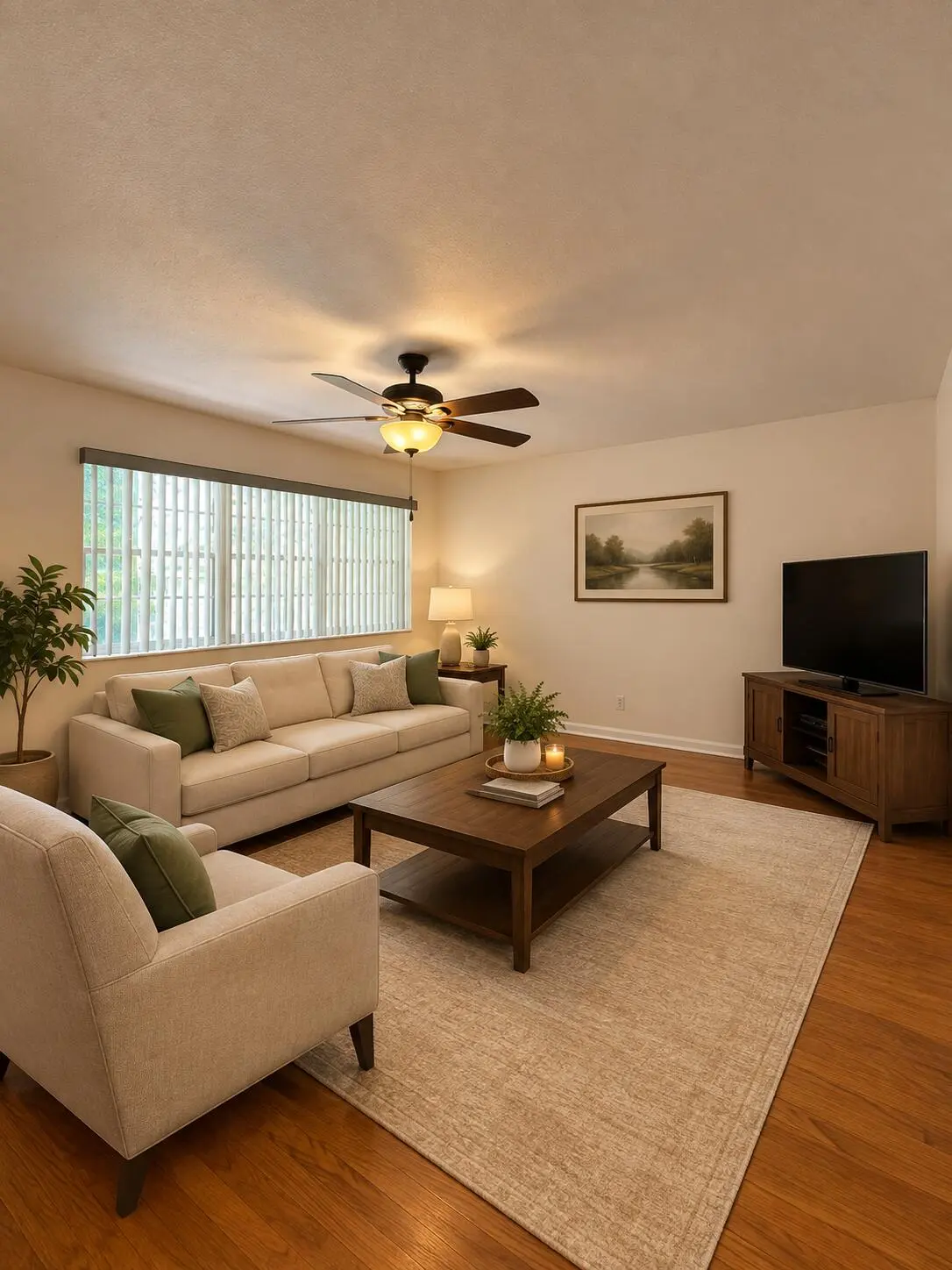 Living Room at 120 WINDSOR F Unit F, West Palm Beach